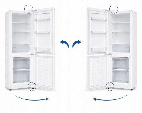 Lodówka Lodówko Zamrażarka Chłodziarka 145cm 162L Biała 41dB Low Frost