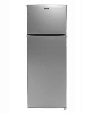 Lodówka Wolnostojąca 143 cm 204L INOX Chłodziarko Zamrażarka Vivax DD-207