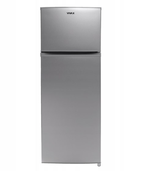 Lodówka Wolnostojąca 143 cm 204L INOX Chłodziarko Zamrażarka Vivax DD-207