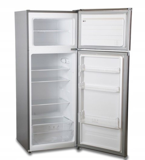 Lodówka Wolnostojąca 143 cm 204L INOX Chłodziarko Zamrażarka Vivax DD-207