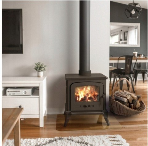 PIEC ŻELIWNY KOMINEK ATENA 9KW CZARNY + Zestaw Rur