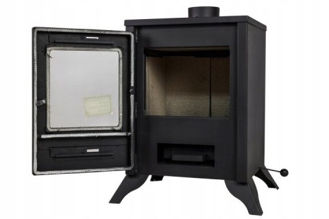 Piec Stalowy ZEFIR 6,8 kW Kominek Wolnostojący do Salonu Certyfikat ECO UE