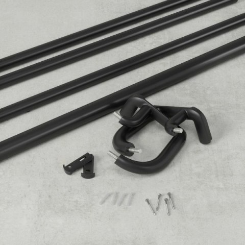 UMBRA karnisz TWILIGHT DOUBLE 76 - 213 cm czarny mat