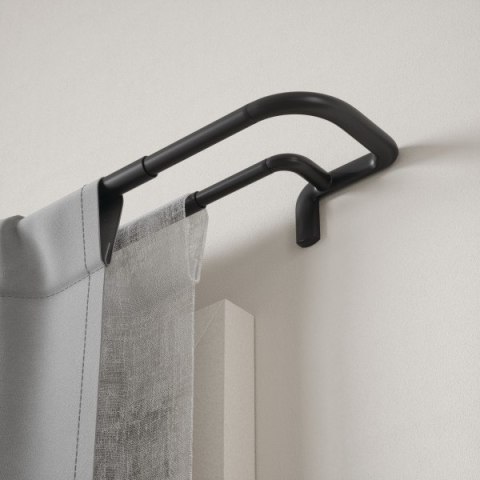 UMBRA karnisz TWILIGHT DOUBLE 76 - 213 cm czarny mat