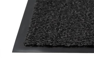 Wycieraczka pod Drzwi 60x90 cm Antracyt Wewnętrzna Mata Do Butów Antypoślizgowa