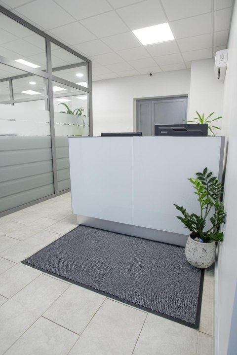 Wycieraczka pod Drzwi 60x90 cm Antracyt Wewnętrzna Mata Do Butów Antypoślizgowa