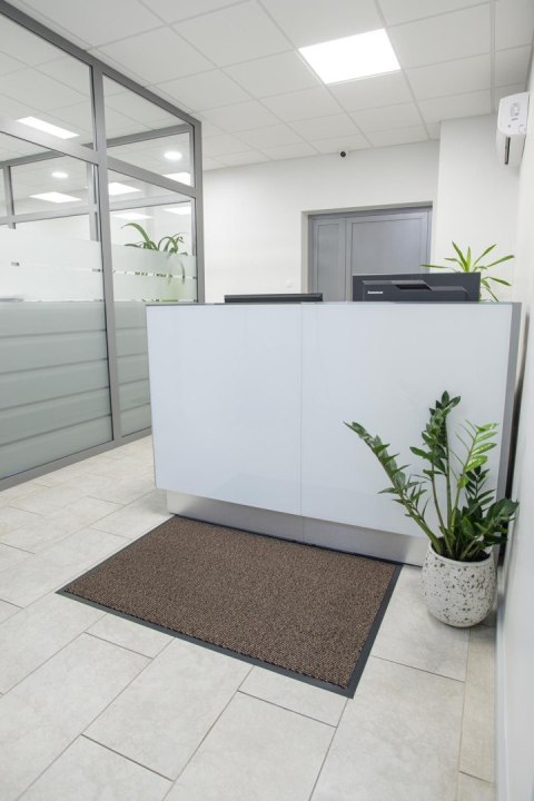 Wycieraczka pod Drzwi 60x90 cm Brąz Wewnętrzna Mata Do Butów Antypoślizgowa