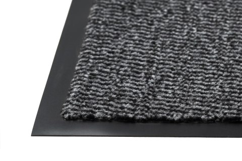 Wycieraczka pod Drzwi 60x90 cm Szara Wewnętrzna Mata Do Butów Antypoślizgowa