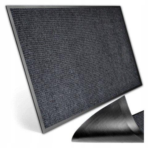 WYCIERACZKA POD DRZWI SMARTA, 40X60, GUMOWA, ANTYPOŚLIZGOWA, SZARA, MOCNA