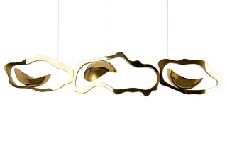 MOOSEE lampa wisząca CHAIN 210 złota