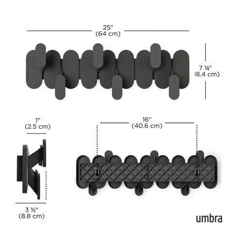 UMBRA wieszak na ubrania TEMPO 6 czarny
