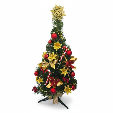 CHOINKA ŚWIĄTECZNA UBRANA NOËLLY, 70CM, ŚWIATEŁKA, GOTOWA, PRODUKCJA POLSKA