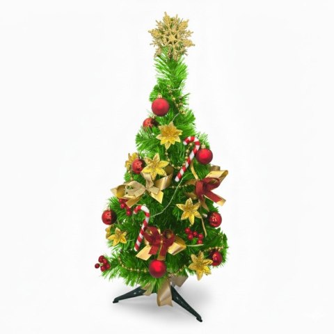 CHOINKA ŚWIĄTECZNA UBRANA NOËLLY, 70CM, ŚWIATEŁKA, GOTOWA, PRODUKCJA POLSKA