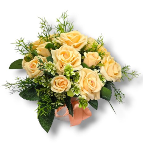 LUKSUSOWY FLOWERBOX RÓŻE W PUDEŁKU NA DZIEŃ MATKI URODZINY IMIENINY