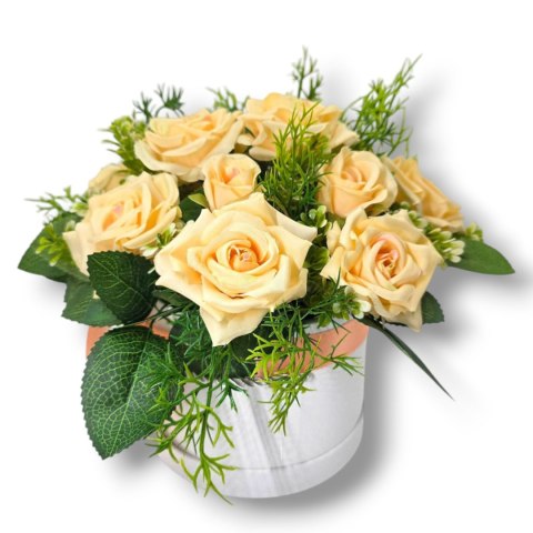 LUKSUSOWY FLOWERBOX RÓŻE W PUDEŁKU NA DZIEŃ MATKI URODZINY IMIENINY