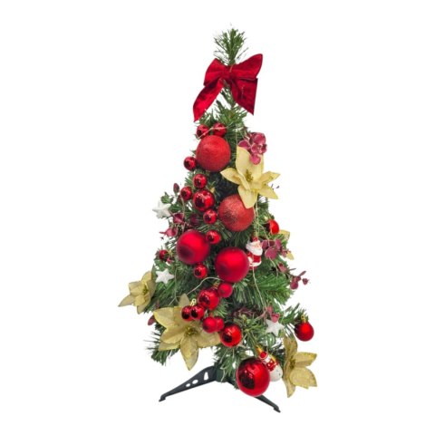 CHOINKA UBRANA NOELITA, 70CM, ŚWIATEŁKA LED, RĘCZNIE ROBIONA