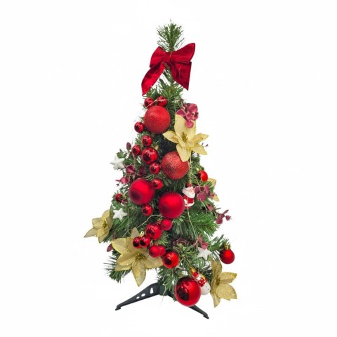 CHOINKA UBRANA NOELITA, 70CM, ŚWIATEŁKA LED, RĘCZNIE ROBIONA