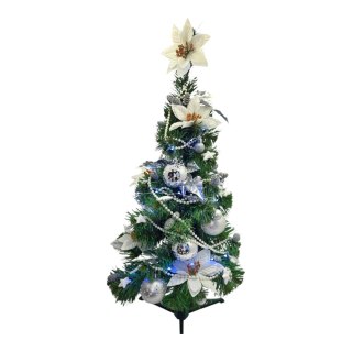 CHOINKA UBRANA 70CM LACRYMA, ŚWIATEŁKA LED, STROIK, POLSKA, RĘCZNIE ROBIONA