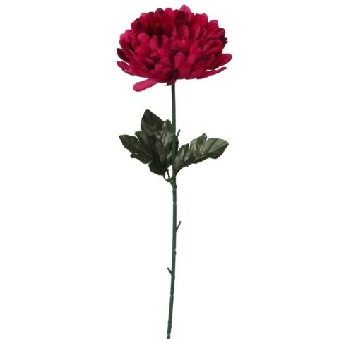 Sztuczna Chryzantema Pojedynczy Kwiat Bordo 50cm - Dekoracja na Wszystkich Świętych