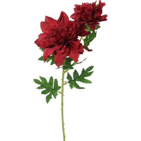 Sztuczna gałązka z dwoma brązowymi daliami wysokiej jakości, 66 cm