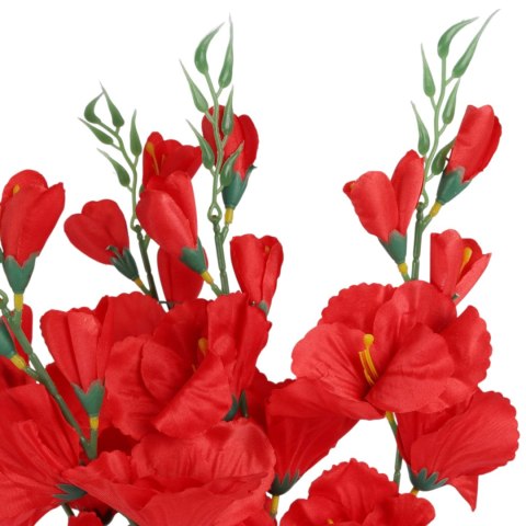 BUKIET 5 GAŁĄZEK MIECZYKÓW żółty GLADIOLA 67 cm