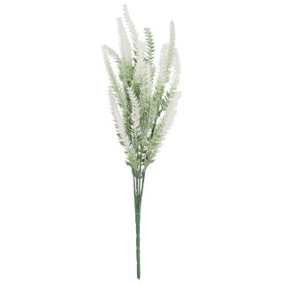 LAWENDA BUKIET SZTUCZNY dodatek do kompozycji biały 36 cm