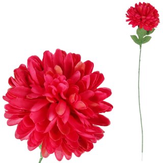 Sztuczna Chryzantema BORDOWA, Pojedynczy Kwiat, Wysokość 70 cm, Główka 16 cm