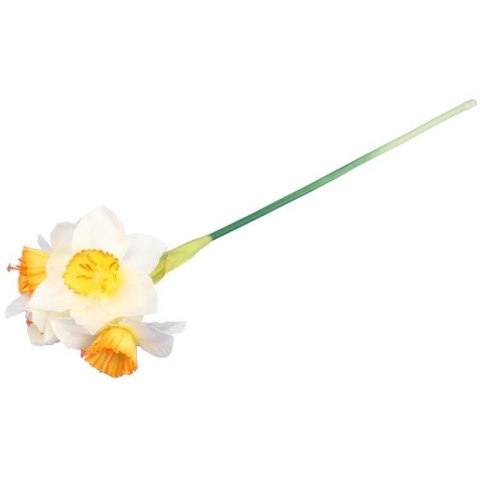 Sztuczne Narcyzy na Gałązce 42 cm - Dekoracja Żółta