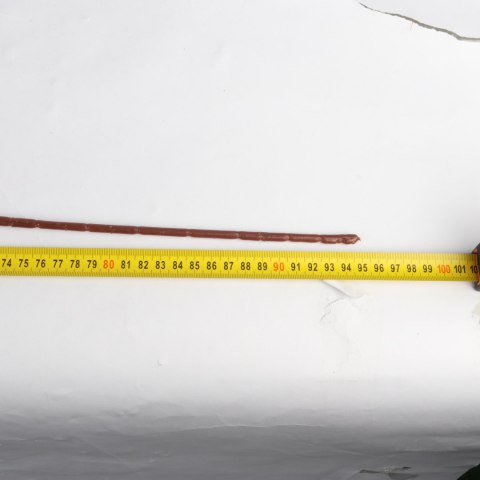 Pomarańczowa Sztuczna Gałązka z Omszałymi Liśćmi 87 cm - Ozdoba do Aranżacji