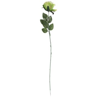 Sztuczna Róża w Pąku Koloru Zielonego - 70 cm