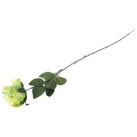 Sztuczna Róża w Pąku Koloru Zielonego - 70 cm