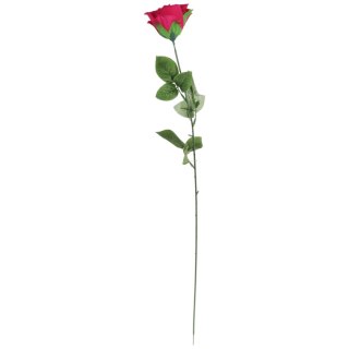 Sztuczna Róża w Pąku Koloru ciemnego różu - 70 cm