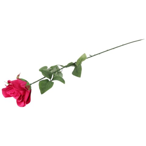 Sztuczna Róża w Pąku Koloru ciemnego różu - 70 cm