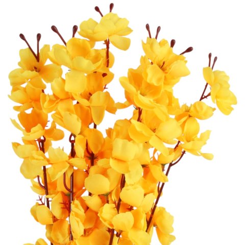 Sztuczny Bukiet 7 żółtych Jabłoni 56 cm