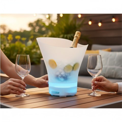 WIADERKO NA LÓD RGB POJEMNIK 7L GŁOŚNIK BLUETOOTH OŚWIETLENIE COOLER