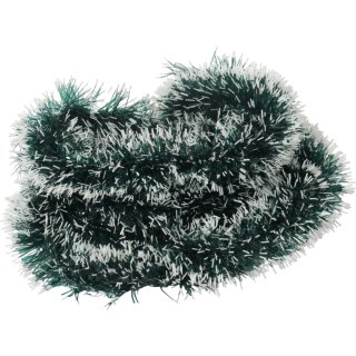 Łańcuch choinkowy Zielono-biały średnica 7 cm, długość 4 m