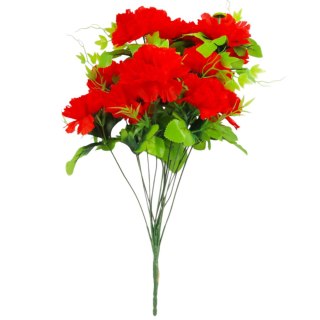 Sztuczny Bukiet 14 Anemonów 54 cm CZERWONY