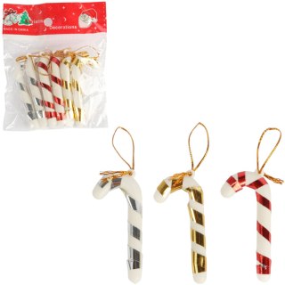 Laski zawieszki bożonarodzeniowe 6 szt 6 cm