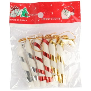 Laski zawieszki bożonarodzeniowe 6 szt 6 cm