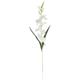 MIECZYK kwiat sztuczny do wazonu GLADIOLA 76 cm biała