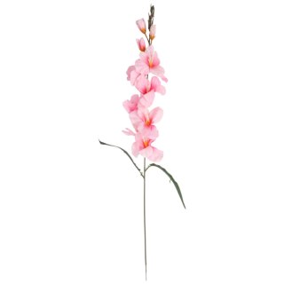 MIECZYK kwiat sztuczny do wazonu GLADIOLA 76 cm jasno-różowa