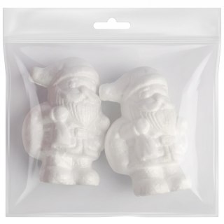 Mikołaj styropianowy 2 sztuki forma styropianowa święty Mikołaj święta 11 cm biały