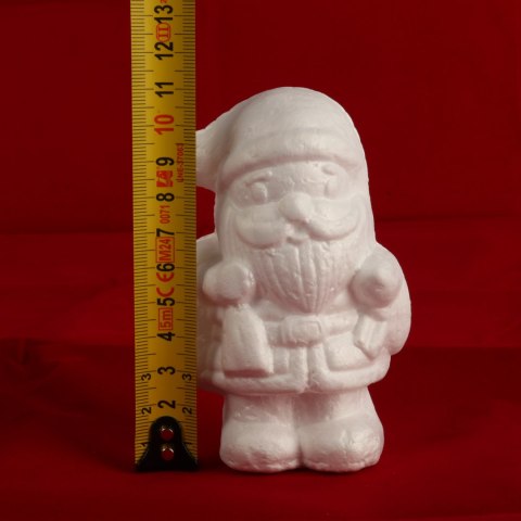 Mikołaj styropianowy 2 sztuki forma styropianowa święty Mikołaj święta 11 cm biały