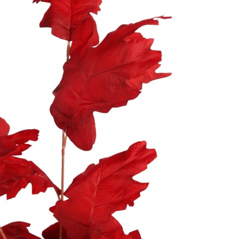 SZTUCZNA GAŁĄZKA JESIENNEGO DĘBU 95 cm do KOMPOZYCJI FLORYSTYCZNYCH kolor czerwony