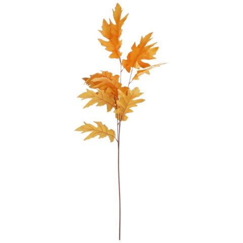SZTUCZNA GAŁĄZKA JESIENNEGO DĘBU 95 cm do KOMPOZYCJI FLORYSTYCZNYCH kolor jasno-brązowy