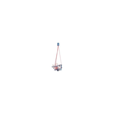 LAMPA SUFITOWA SAMOLOT FLYKT, DLA CHŁOPCA, DREWNIANA, POKÓJ DZIECKA, LED