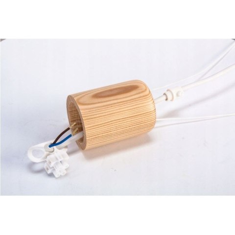 LAMPA SUFITOWA WISZĄCA SAMOLOT FLYKT, DLA DZIECI, DREWNO SOSNOWE, E27, LED