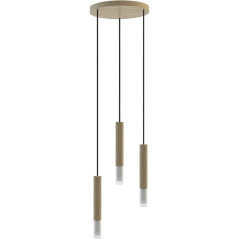 LAMPA WISZĄCA PLAFON LUMENICA, 3 PŁOMIENNA, NATURALNA, SALON, LOFT, G9