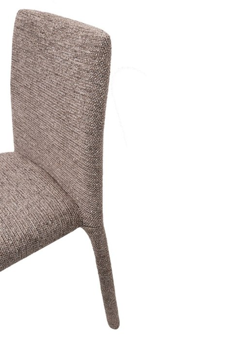 Zestaw 6 krzeseł ALYA brązowy / taupe