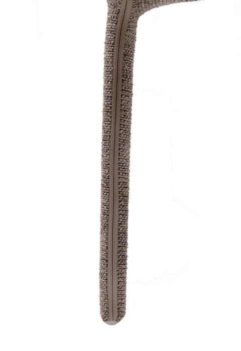 Zestaw 6 krzeseł ALYA brązowy / taupe